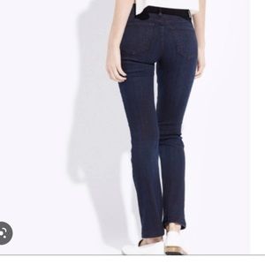 AYR Ciggy straight leg cropped jeans.